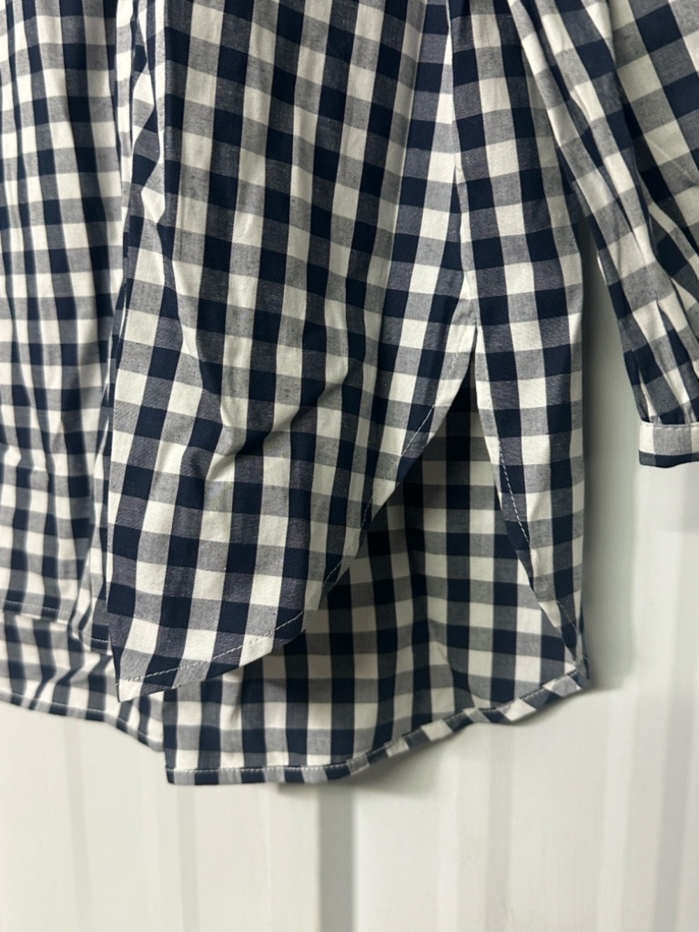 J.Crew Cotton Blend Ruffle Neck Poplin Tunic Classic Chic Feminine Minimalist - Picture 4 of 9